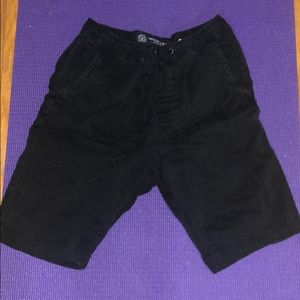 American Eagle Black Drawstring Shorts
